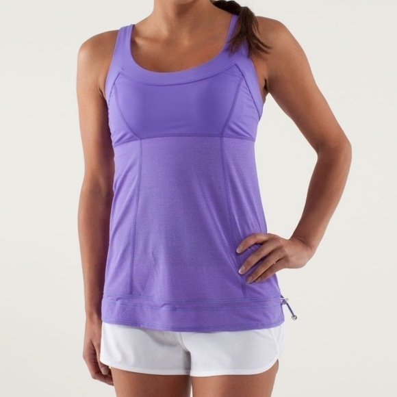 Lululemon Run Ta Ta Topper Tank Womens 8 Power Cinch Luxtreme Yoga Pilates - Picture 2 of 10
